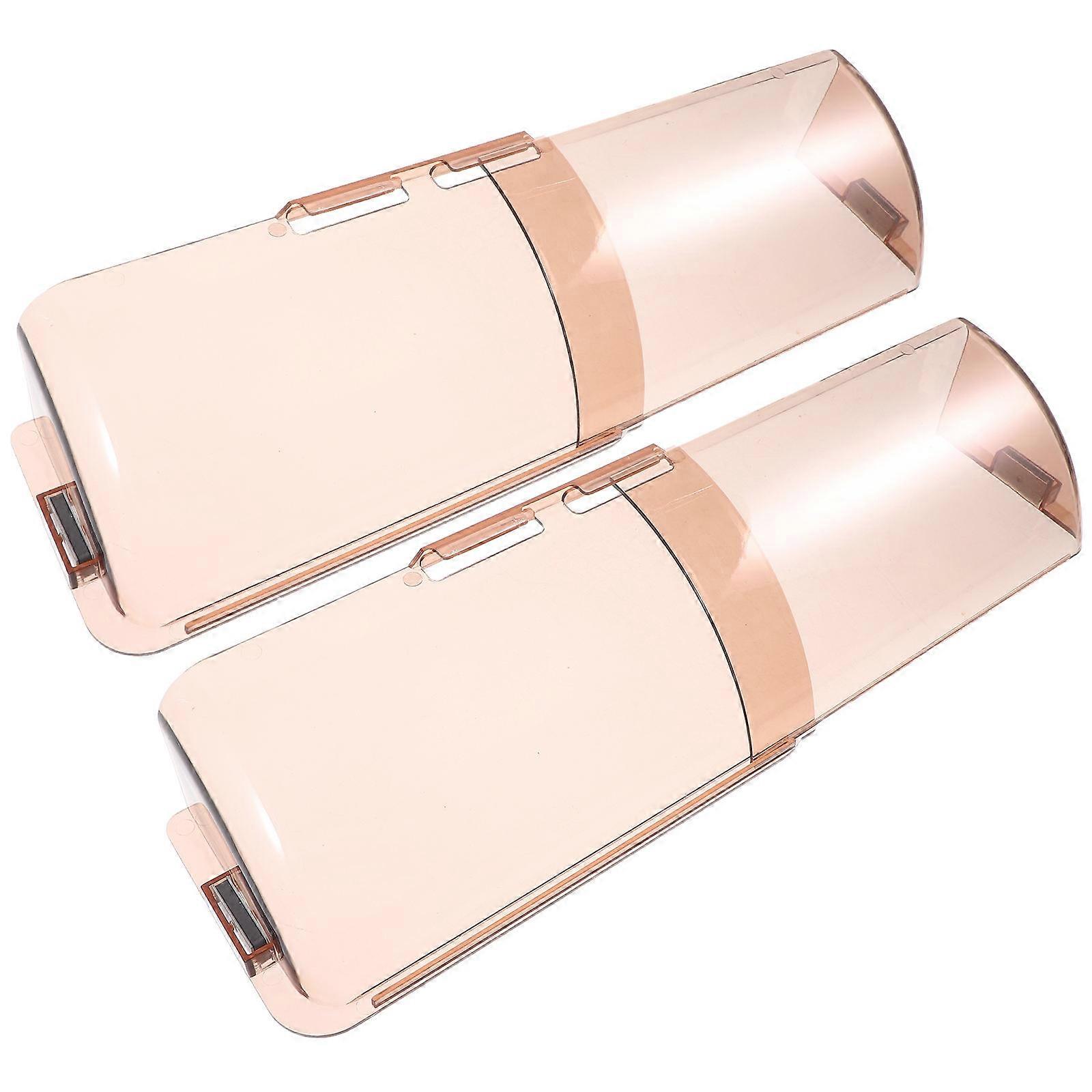 Adjustable Air Conditioner Windshield Wind Deflector Rectangular Shape for Families 2Pcs
