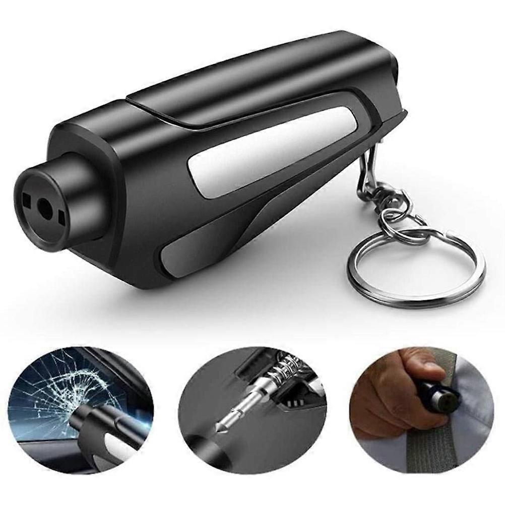 3 in 1 Emergency Escape Tool Portable Convenient with Car Window Breaker and Safety Belt Cutter Break Hammer