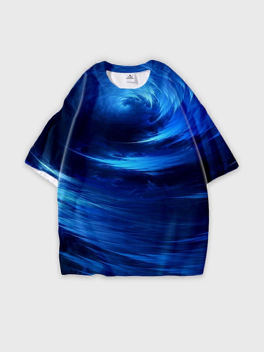 T-shirt round neck Pattern loose short sleeve JW1412