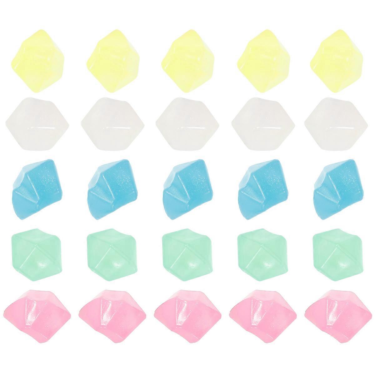 Rhombus Luminous Gravel Aquarium Decorations Pebbles Fish Bowl Stones Plants Bloom Fish Accessories Pond Terrarium Kit Net Pots Resin
