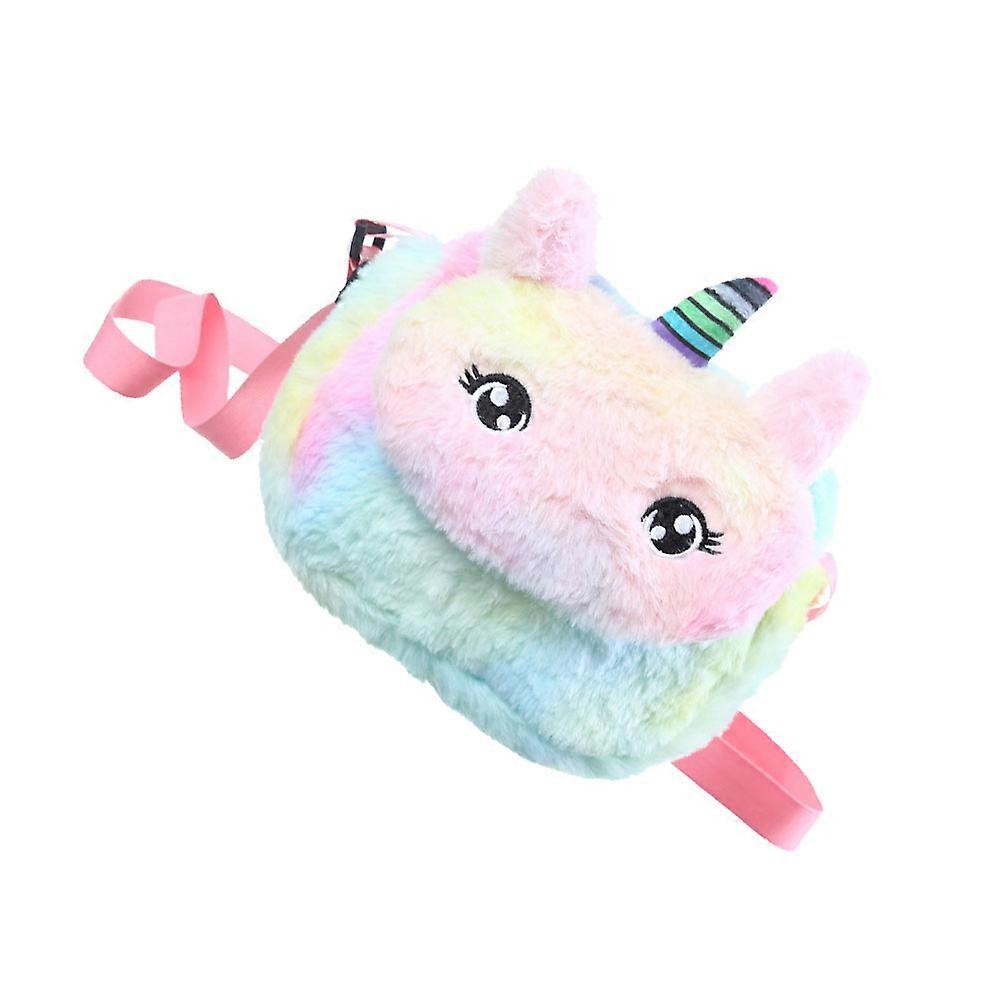 Girl Shoulder Bag Multi-functional Unicorn Design Portable For Daily Use 20x7x15cm 1Pcs