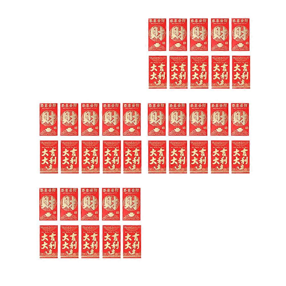 present Giving Red Envelopes Lunar New Year Money Envelopes For Chinese New Year Red Color 17.00X9.00X0.12CM 120Pcs