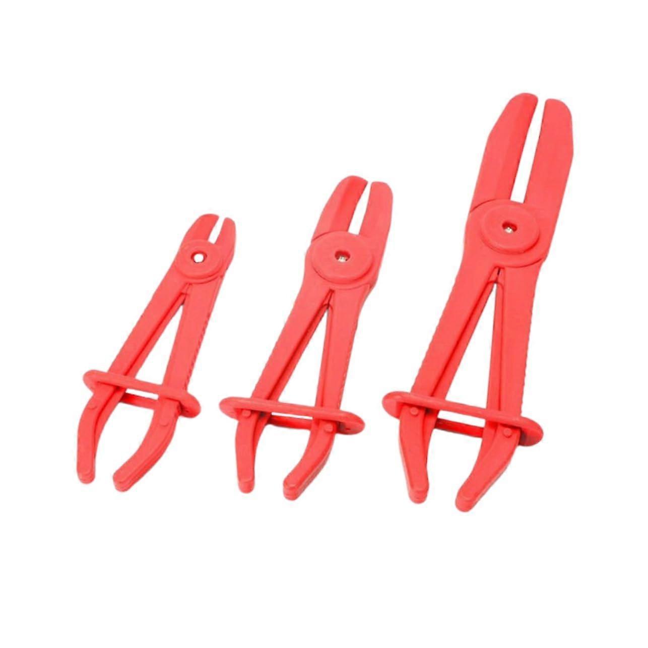 3Piece Plastic Hose Clamp Set for Cars Reduces Damage to Brake Lines and Fuel Systems, Precise Application for Heaters and Radiators