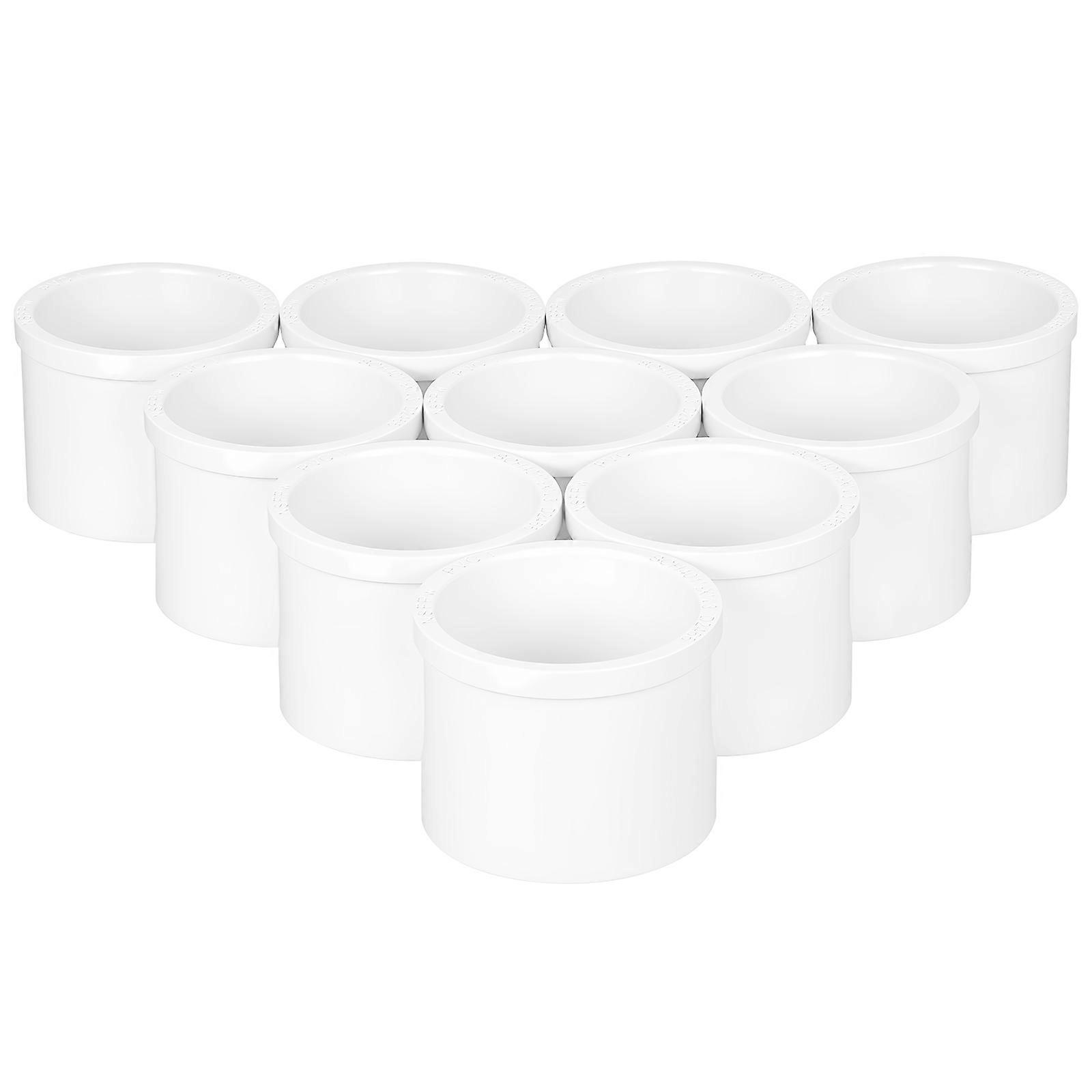 PVC Pipe Fittings Coupling Bushing Adapter for Connecting 10Pcs Indoor Plumbing