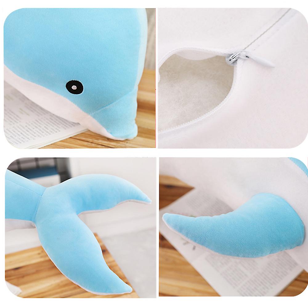 דולפין חמוד קטיפה בובת כרית צעצוע כרית רכה סימולציה בובת בעלי חיים מתנות כרית תנומה של בעלי חיים