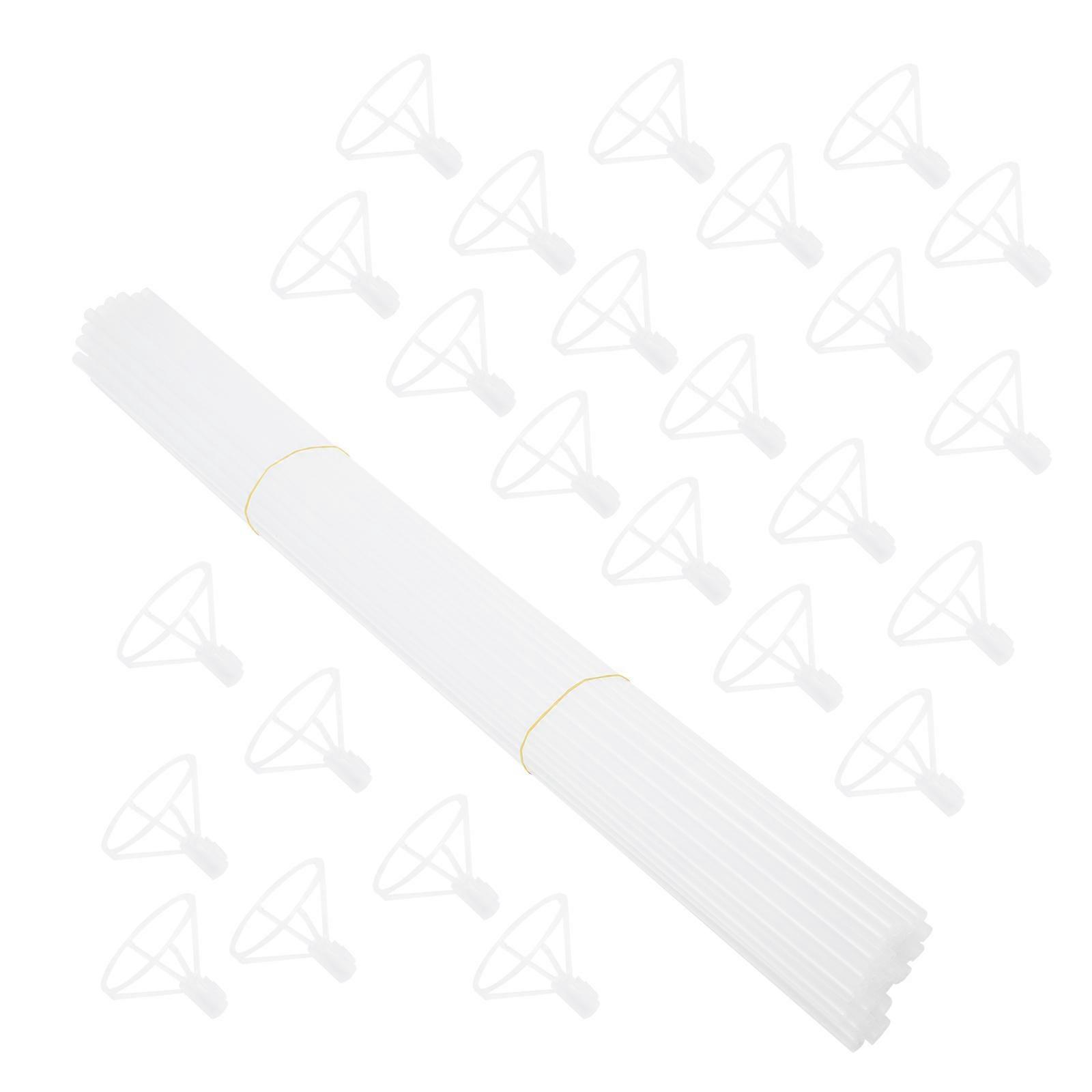 Durable with Cups for Home Decor White Color 25 Sets