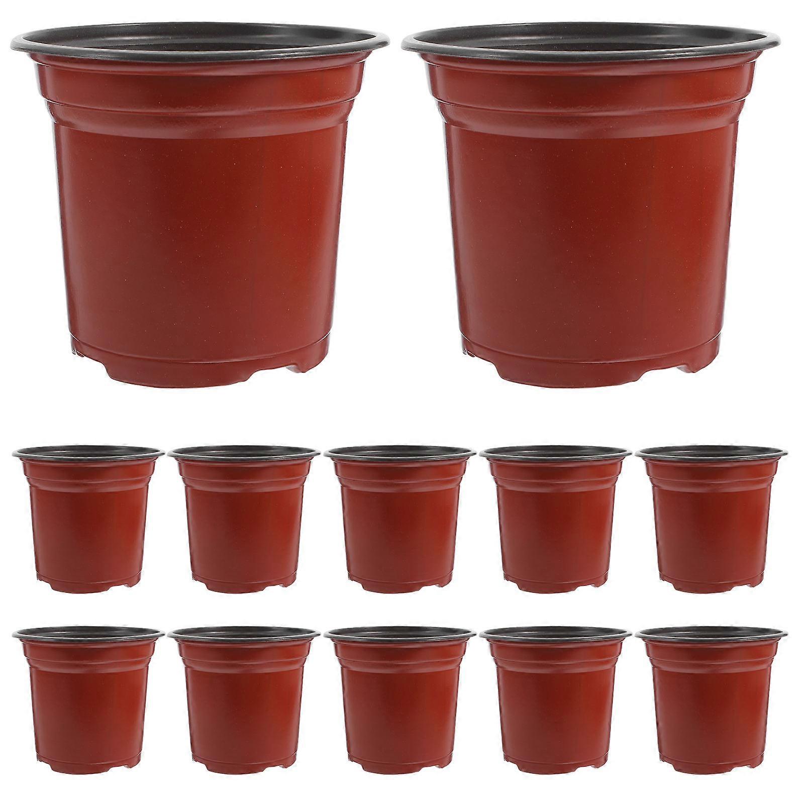 Durable Plastic Flower Pots for Decorations and Succulents 50 Pieces 130x97x116mm