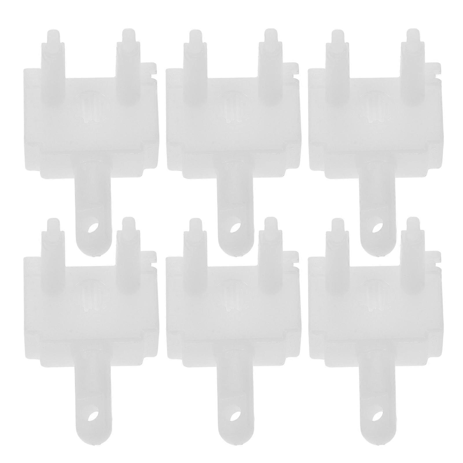 6pcs Plastic Vertical Blind Tool, Self Aligning Wand Gear for Precise Control, Safe and Reliable Design for Custom Light Management