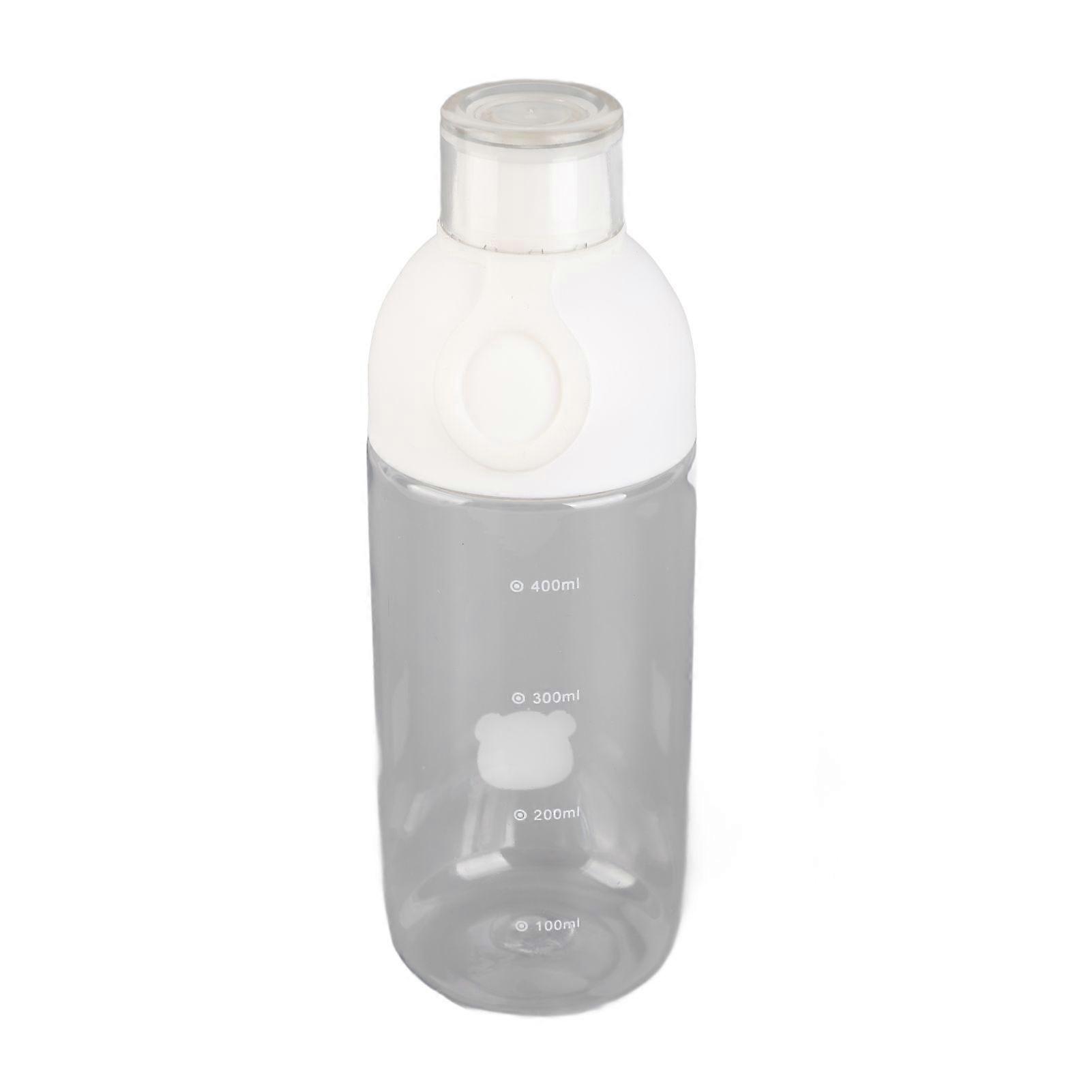 Cold Brew Bottle 450ML PC High Temperature Resistant Simple Portable Cold Brew Tea Bottle with Scale for Home Use White