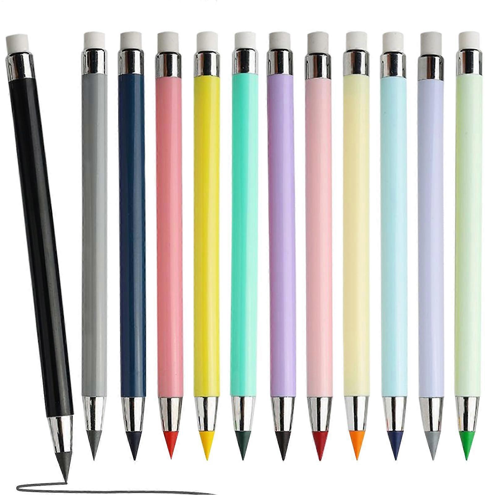 Colored Pencils Set, 12 Non-Toxic Sharp Drawing Pencils for Sketching, Art, Crafting, Kids and Adults