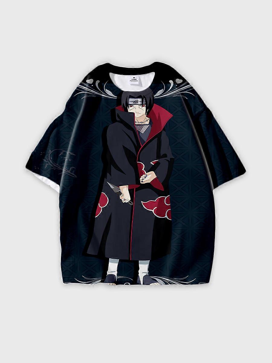 T-shirt round neck Role Pattern loose short sleeve C2327