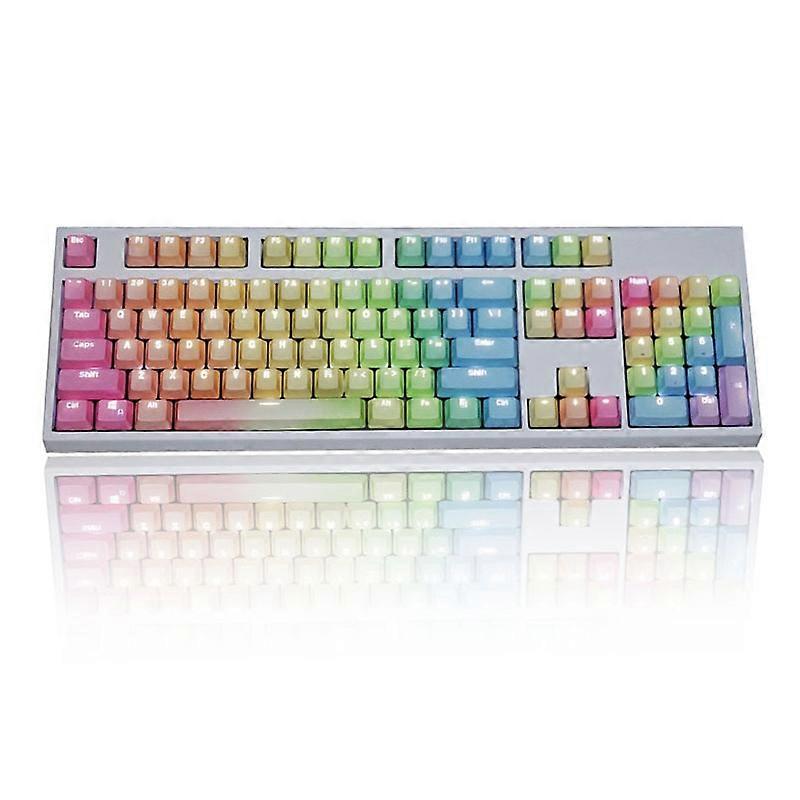104 Keys Light-transmitting Dip-dyed Keycaps