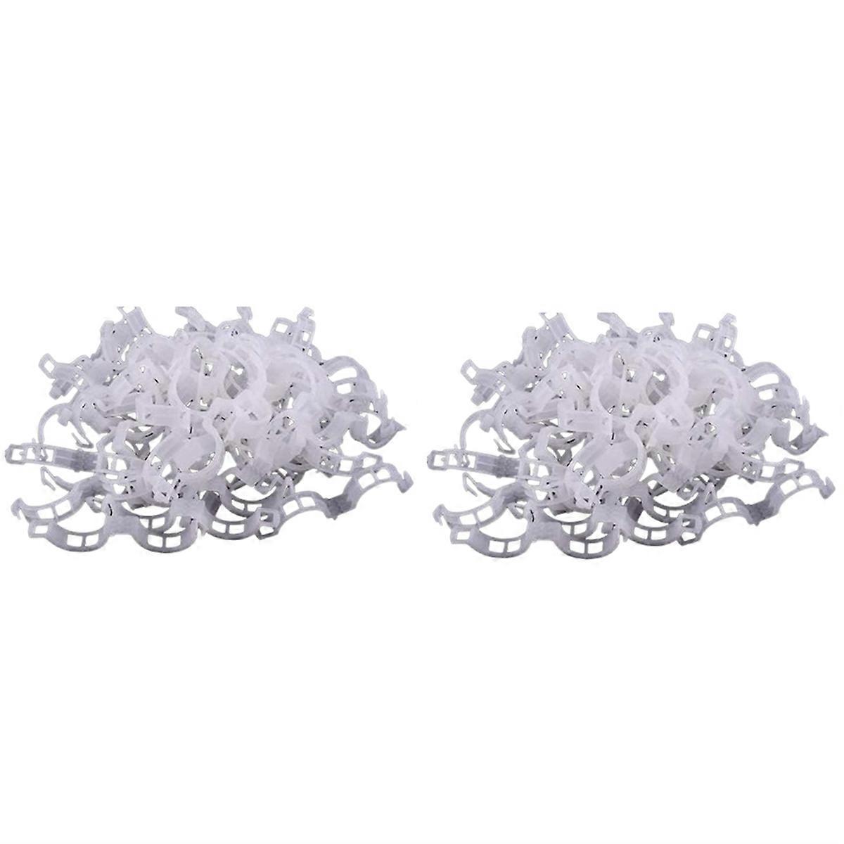 200 قطعة من مقاطع حديقة دعم النبات مقاطع الطماطم تدعم / تربط النباتات / خيوط / تعريشة الكروم / أقفاص نبات كرمة بيضاء