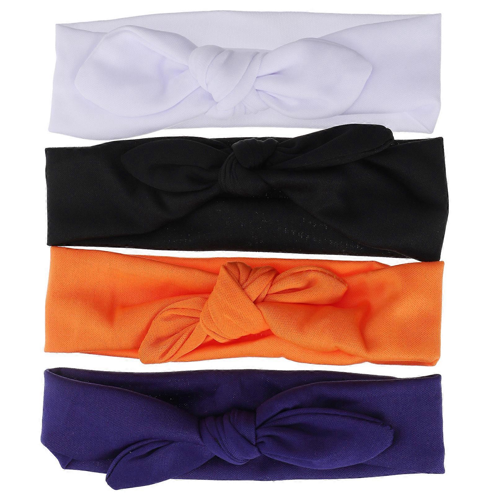 Bowknot Elastic Hair Band for Daily Use 4Pcs