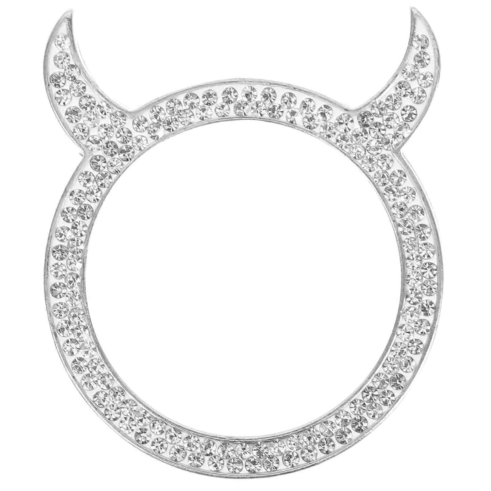 Car Ignition Button Cover Decorative Ring For Car Interior 4.5x3.8cm Durable Material Easy Installation 1Set