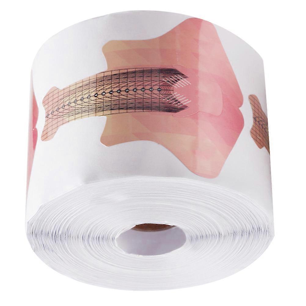 Nail Correction Nail Form Guide Stickers For Nail Salon 10.5x10.5cm Fish Shape Practical Nail Art Tool 1 Roll