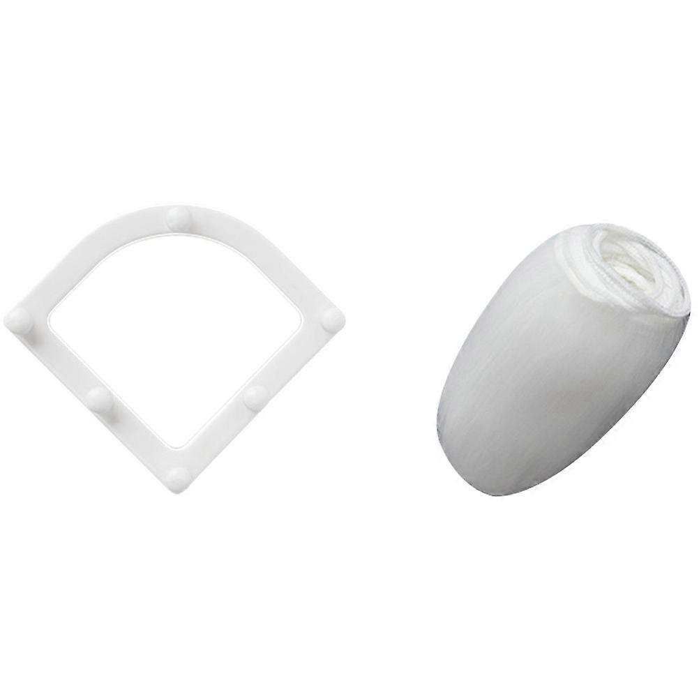 Kitchen Sink Strainer with Highdensity Perforation for Better Drainage and Food Blockage White Plastic
