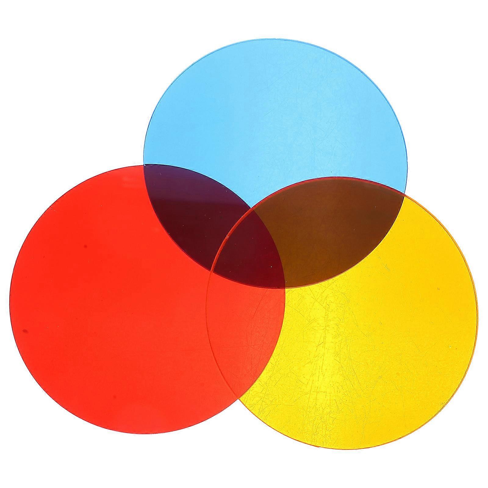 3pcs Translucent Acrylic Mini Bases for Figures, DIY Craft Display Stands for Mini Dolls, Gaming & Tabletop Scenes – Red
