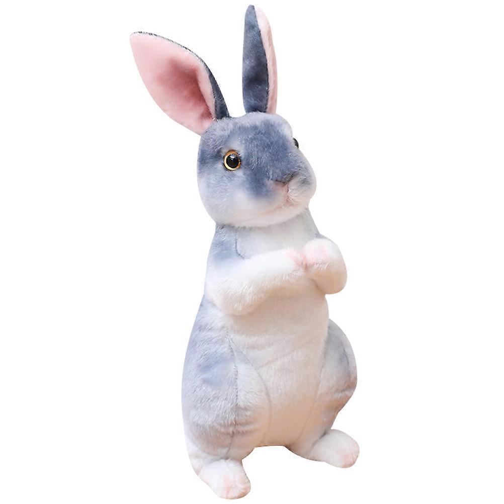 寝室の装飾のためのウサギのぬいぐるみ装飾ぬいぐるみリアルな目のデザイン30X16X16cm1セット