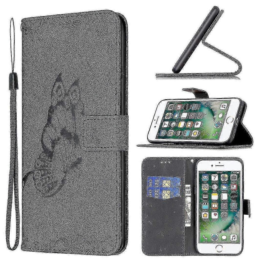 Compatible With Iphone 8 Plus Black Butterfly Mobile Case