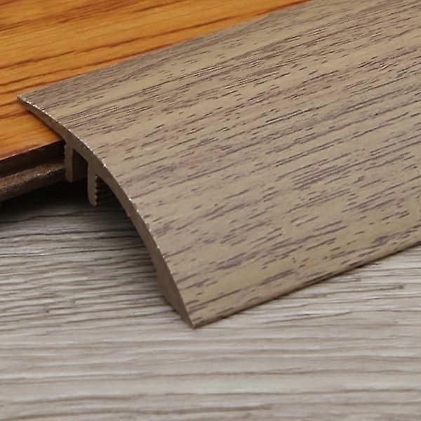 Threshold Strip Aluminum Threshold Bar for Carpet/Entry Door/Tiles/Thresholds/Wheelchair (Teak)