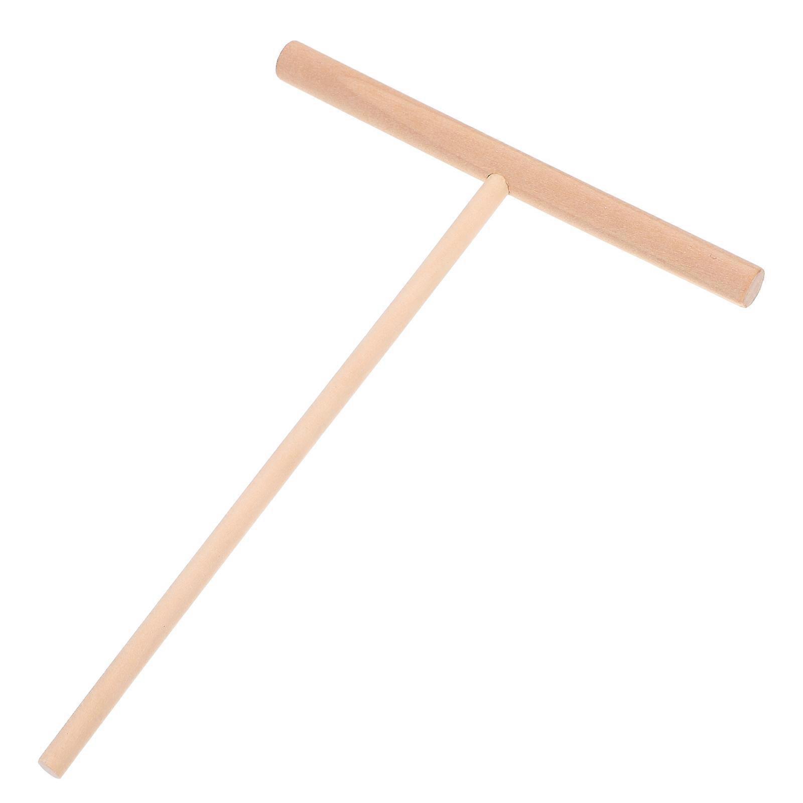 Wooden Crepe Pancake Spreader for Home Use Safe Beige Color Ideal for Uniform Dough Spreading