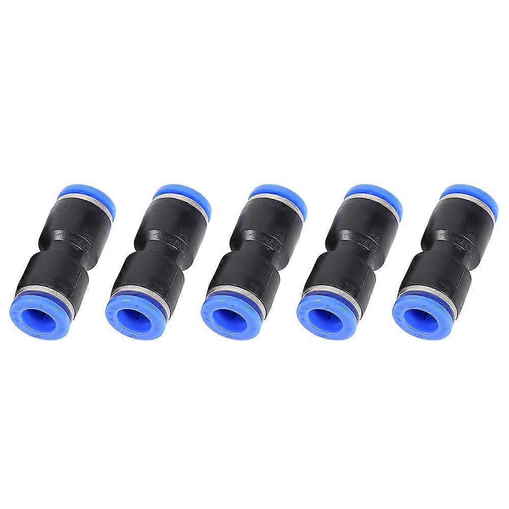 Pneumatic Push-In Fittings 5 Pack, Air Valve, Water Hose Connector, Industrial Automation Pipe Connector, Durable Design