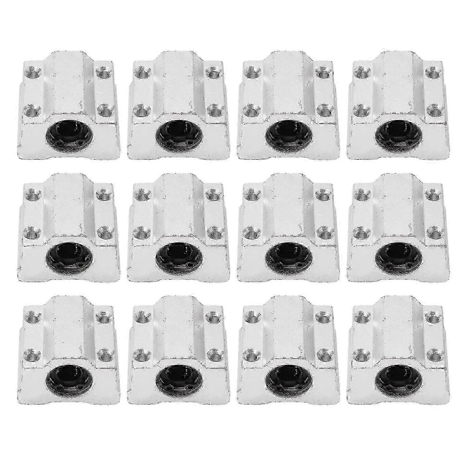 12Pcs Linear Motion Bearing Slide Block Box Type CNC Slide Unit Bushing for