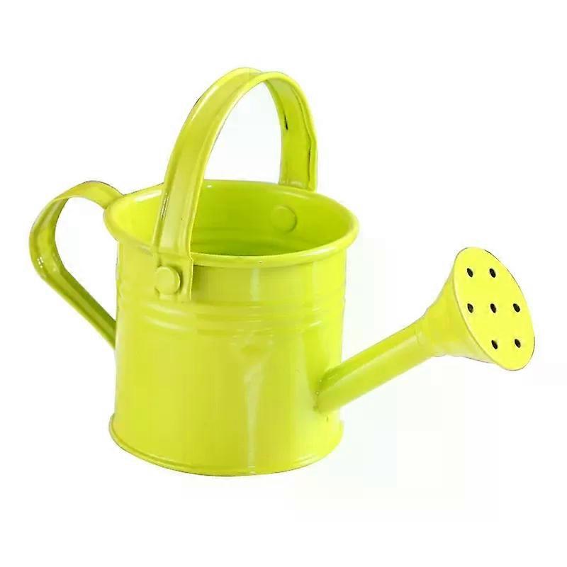 Mini Horticultural Water Container with Handle Tote Candy Color Metal Planting Container for Kids Small Portable Indoor Watering 40JA