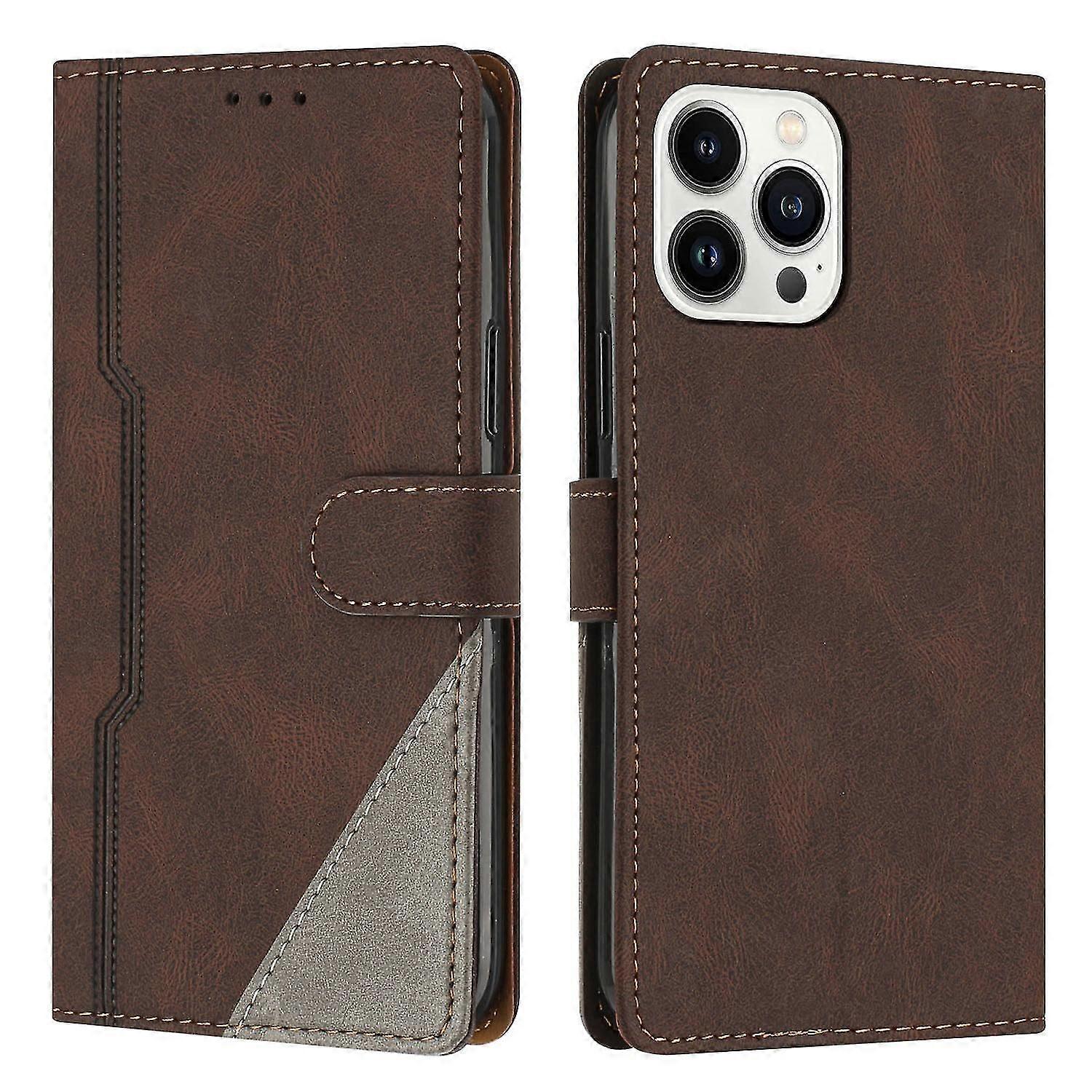 Leather Magnetic Clasp Case with Flip Wallet Stand Function Cover f