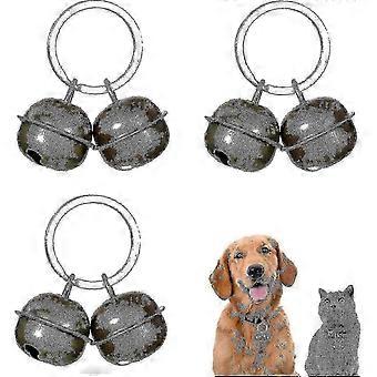 3pcs Loud Tracking Bells für Katze Hundehalsband, Haustiersicherheit Anti-Loss Alarm Bell Hwy