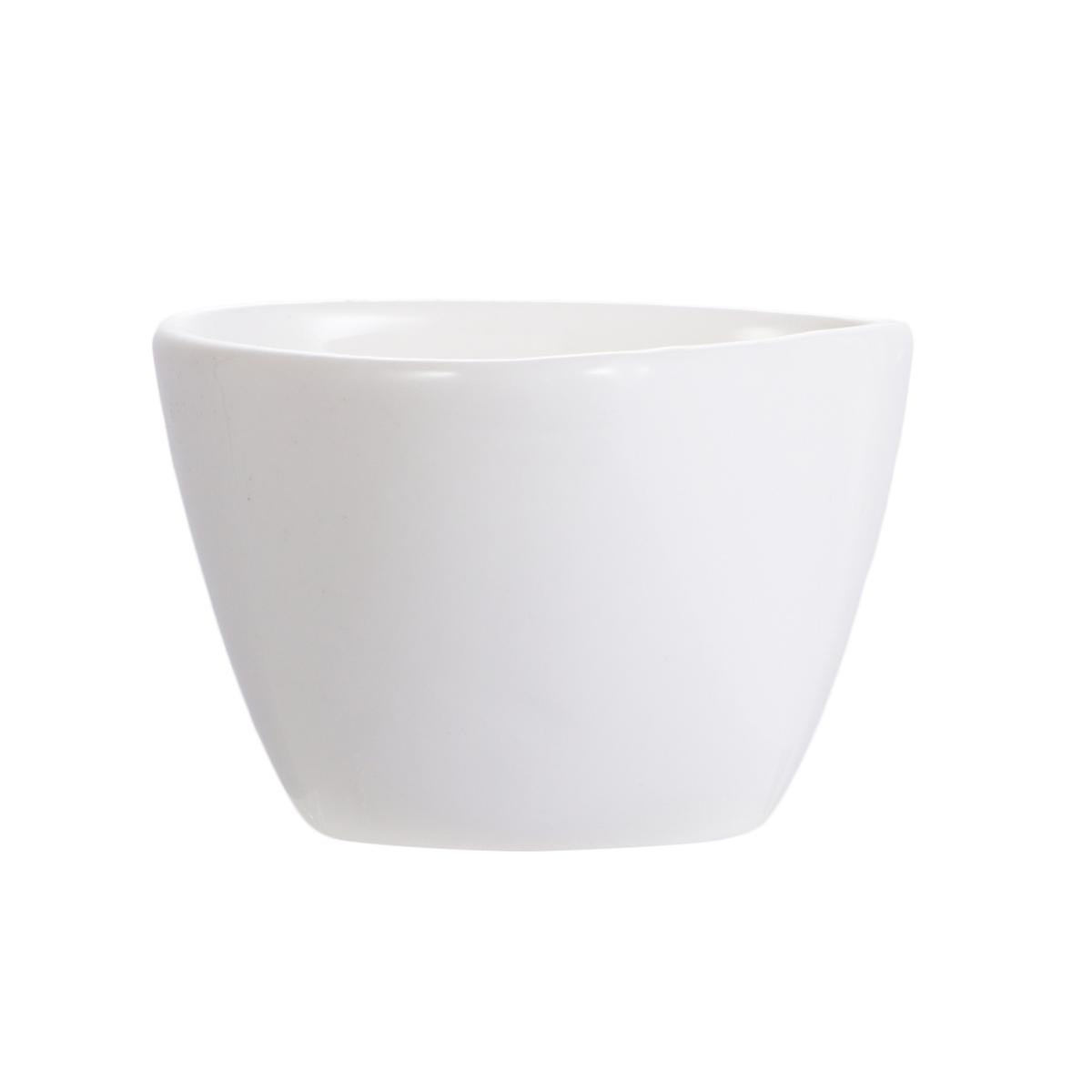 White Porcelain Flower Pot for Plant Use Simple Design Nordic Style Planter 3 Pieces