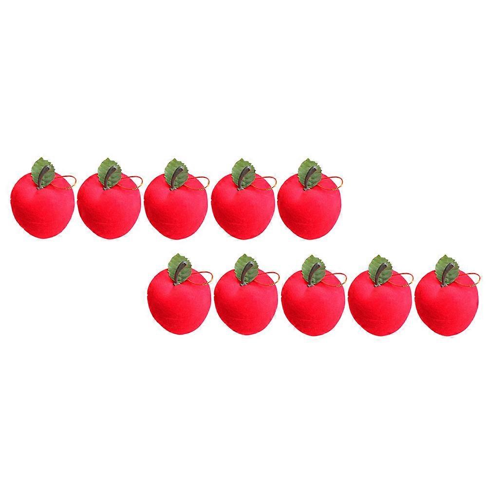 Festive Tree Ornaments Sets Featuring Red Apples For Office Decoration 18Pcs Christmas Style Hanging Ornaments