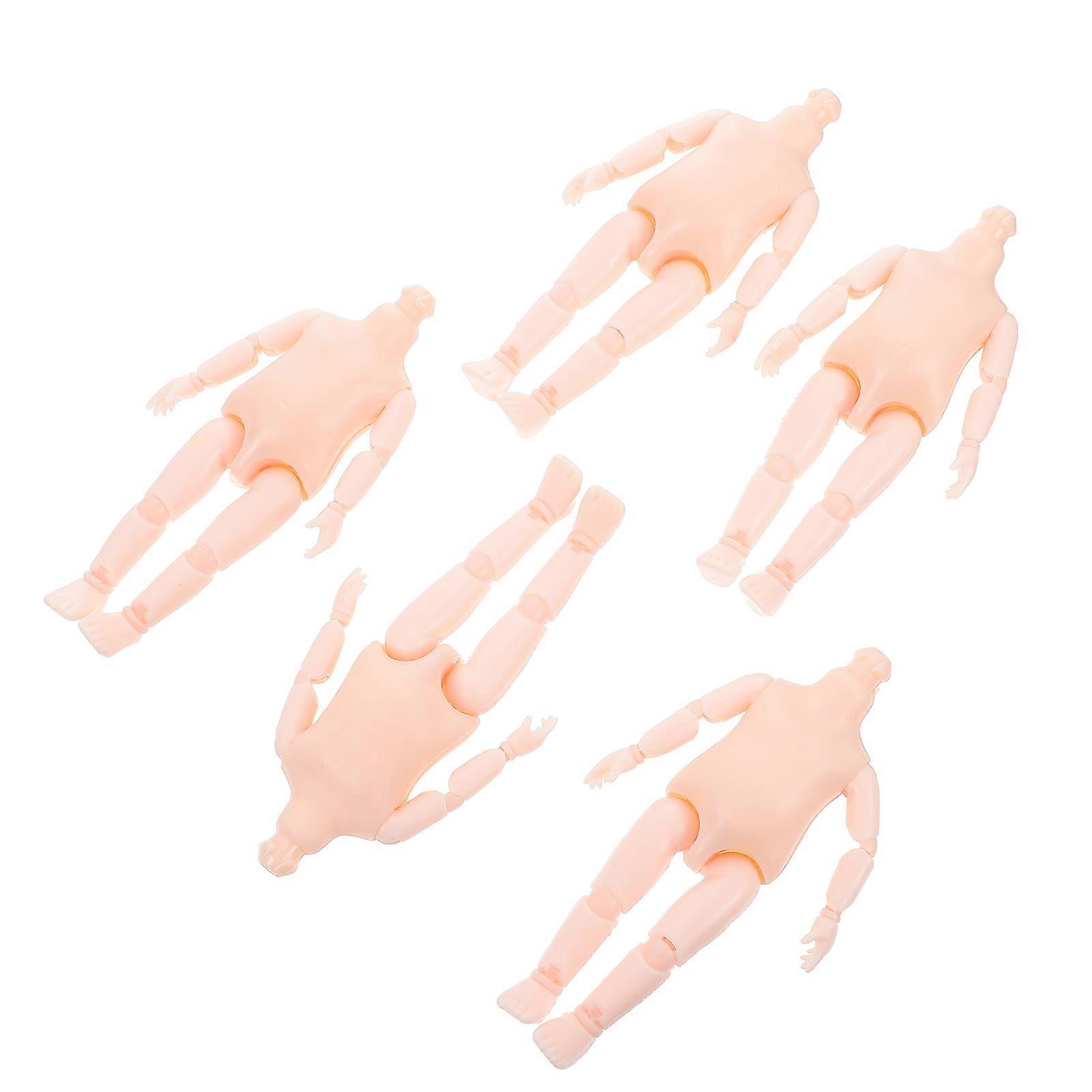 Plastic Naked Body Doll Toy 6Pcs For Children DIY Crafts 16cm Jointed Design With Movable Joints