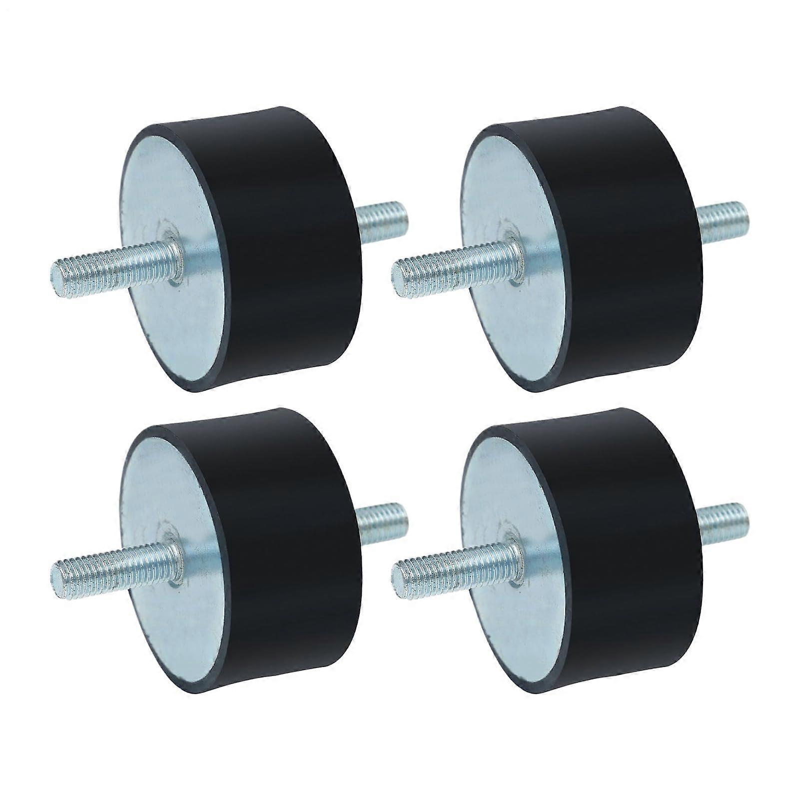 Antivibration Rubber Mounts - Double Pin Vibration Isolation 4 Pieces, Engine and Compressor Vibration Dampers