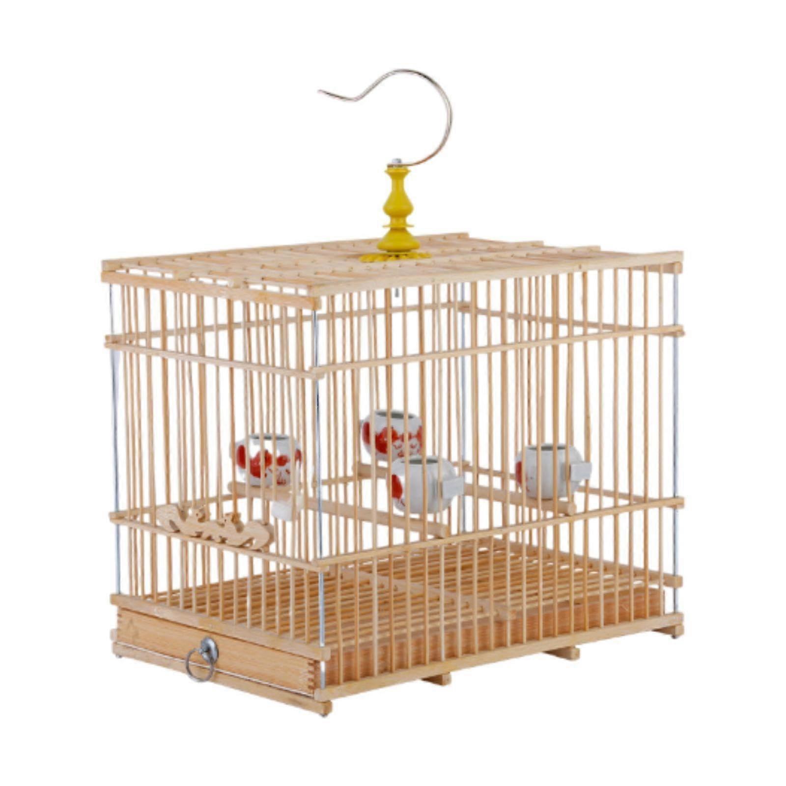 Zialofi Bird Cage Hanging Travel Cage For Lovebirds And Cockatiels Small Birds Portable Travel Friendly