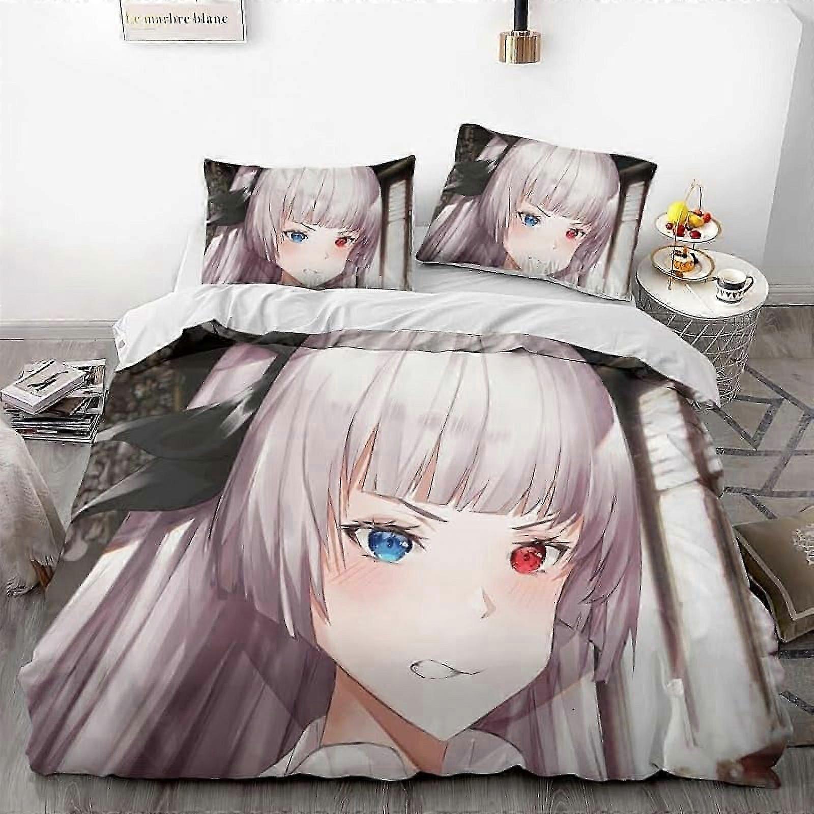o537 Reincarnated- Slime -Anime- Duvet Cover Set - 3D Digital -Print -Ultra-Soft Microfiber, 3 Piece- Bedding Set with Zipper -Closure,- Includes- 1 C