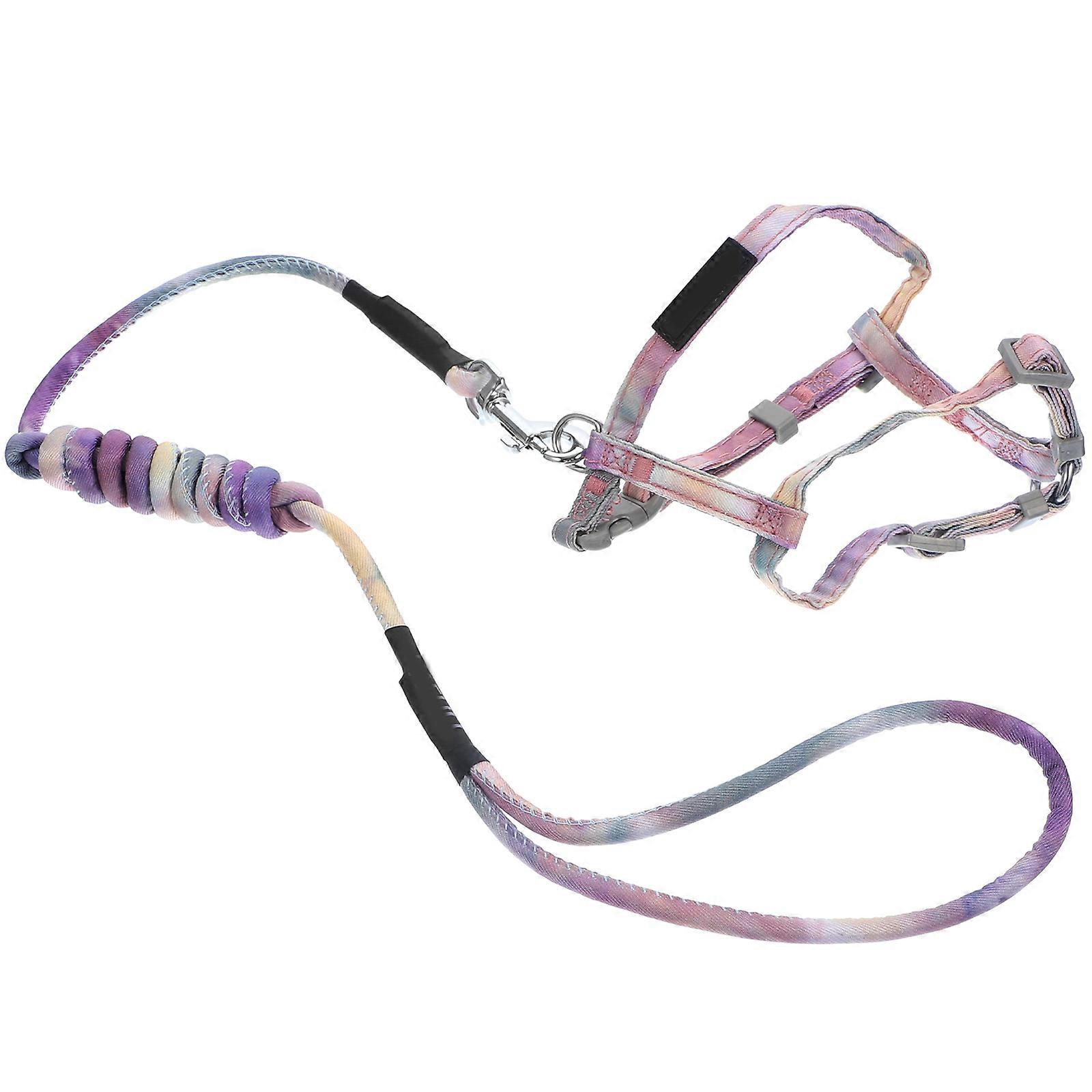 Dog Adjustable Harness for Puppy Training and Walking Multi Polyester and Nylon with Quick Release 1Pack