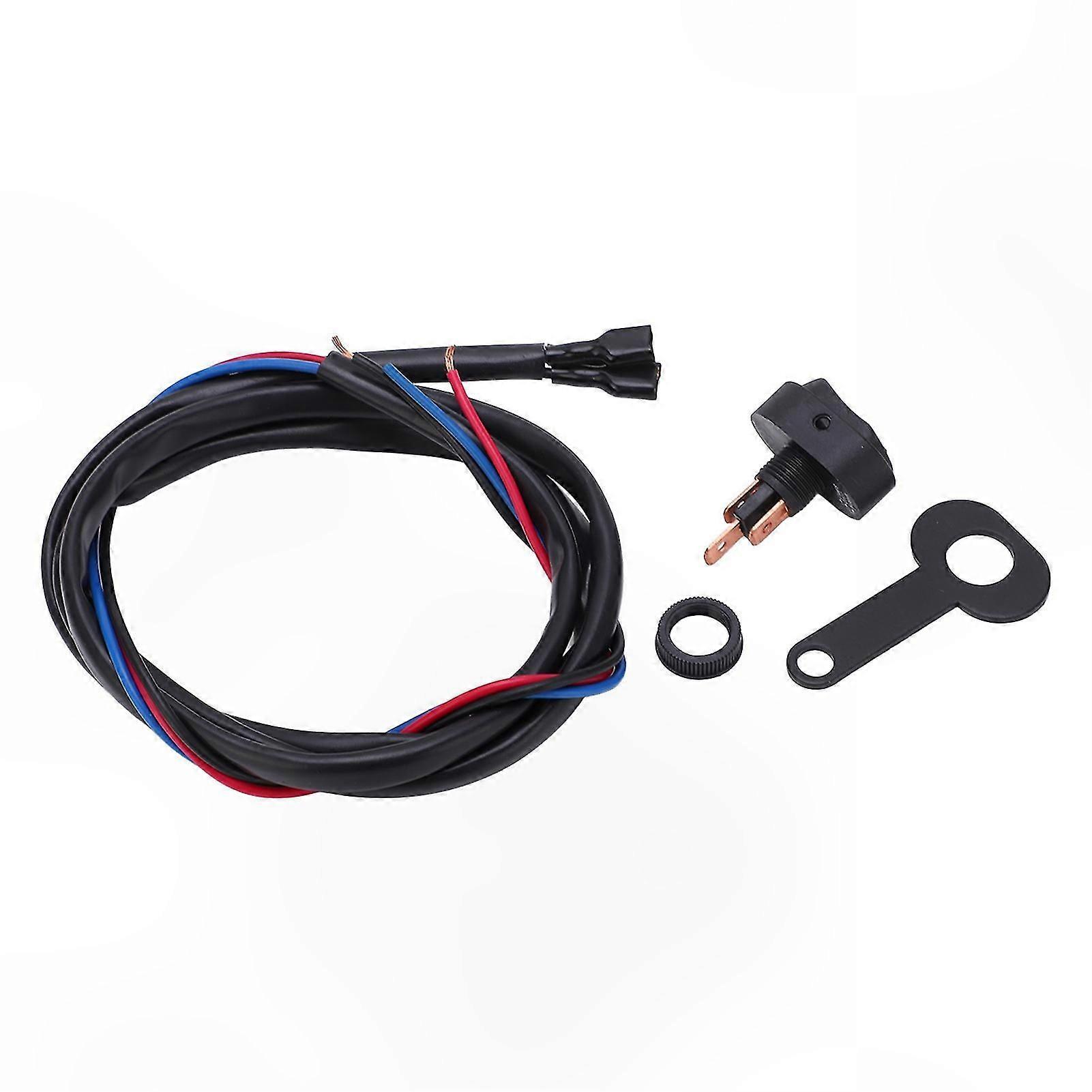 Universal LED Headlight Fog Lamp Switch with Red Indicator for Motorcycles Cars Boats 2.2in Bracket