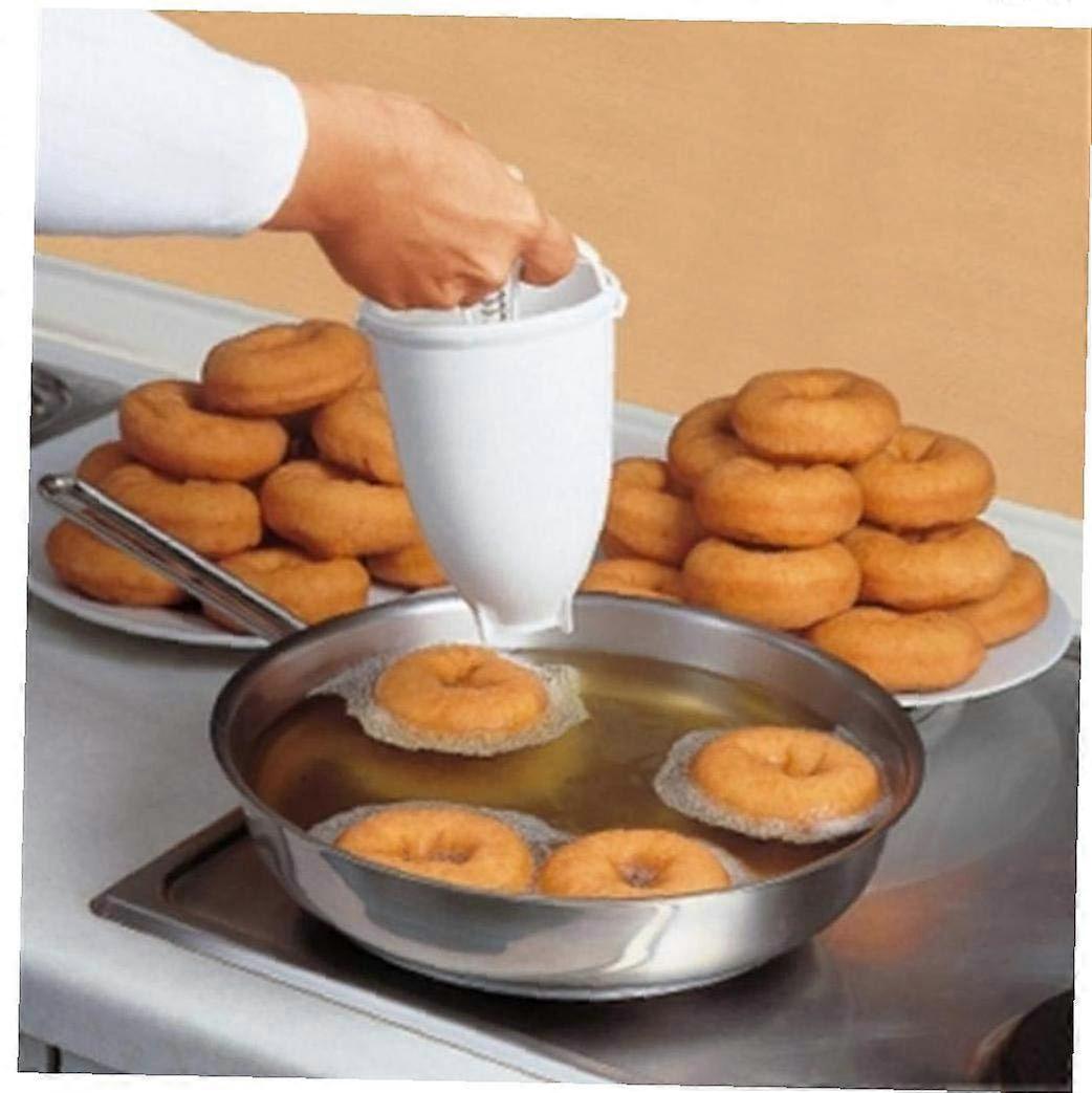Plastic Doughnut Maker Machine - Versatile Donut Mold and Pancake Dispenser for DIY Pastry Making in Kitchen Bakeware