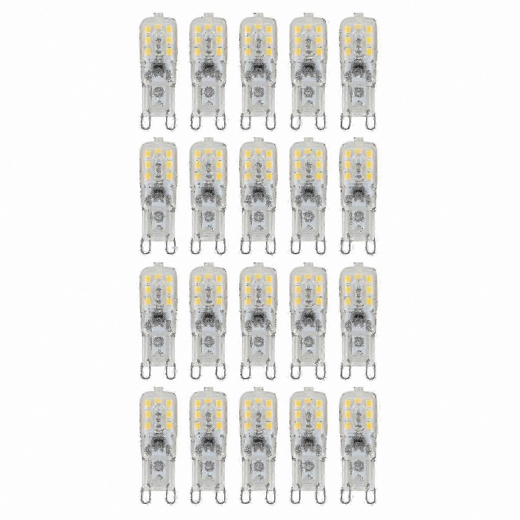 Dimmable G9 LED Bulbs, 20-Pack, 1.5W Warm White Capsule Lights