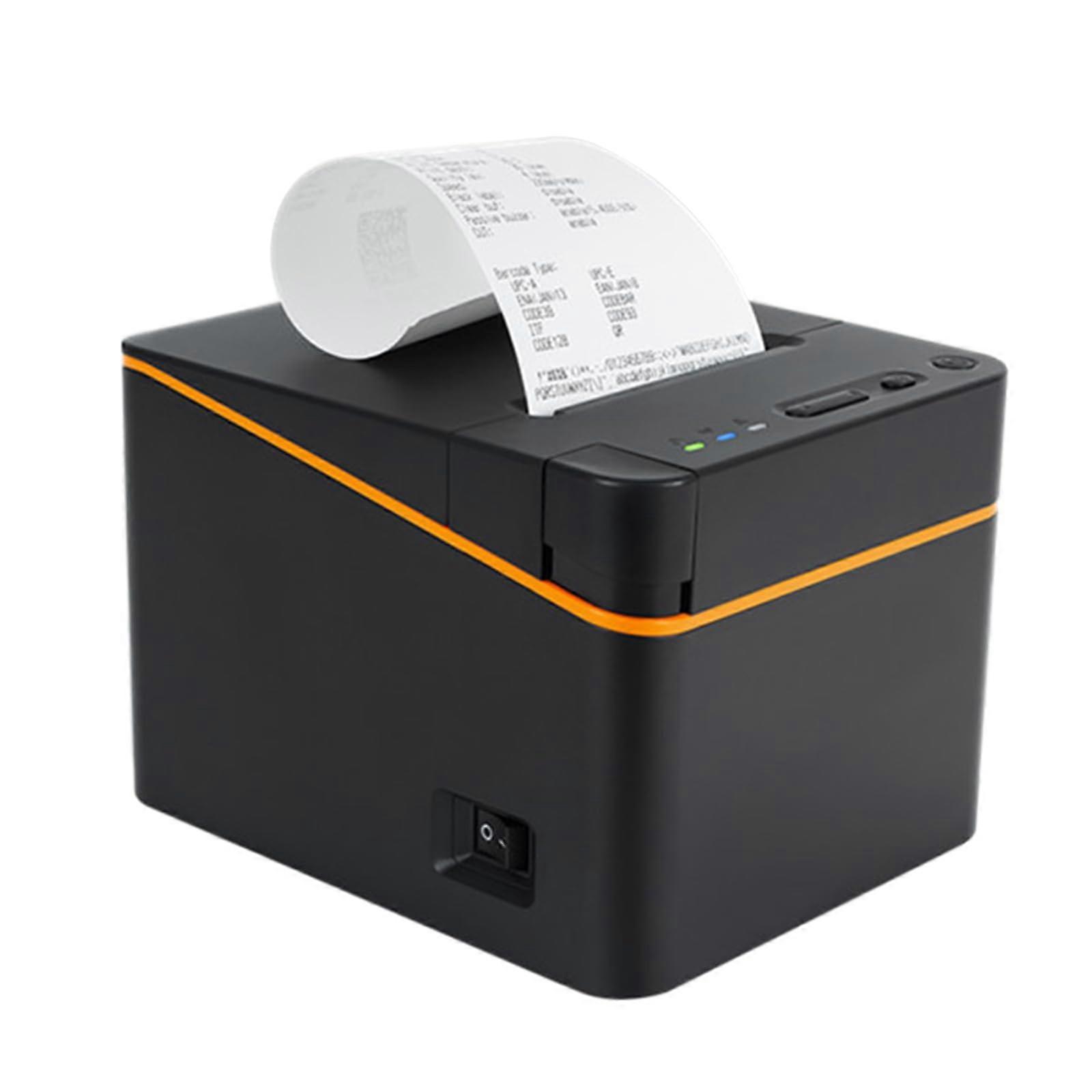 Thermal Receipt Printer, 3'1/8 80mm Direct Thermal Printer, with USB Connection, Automatic Paper Cutting, for Kitchen Printer, Support Cash Drawer