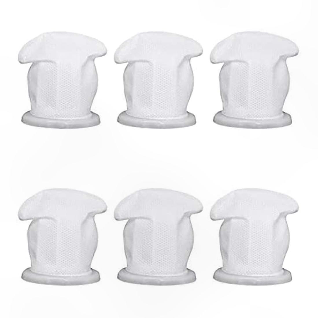 Washable Dirt Filters for Cordless Hand Vacuums, 6-Pack Replacement Set Compatible with Select Models