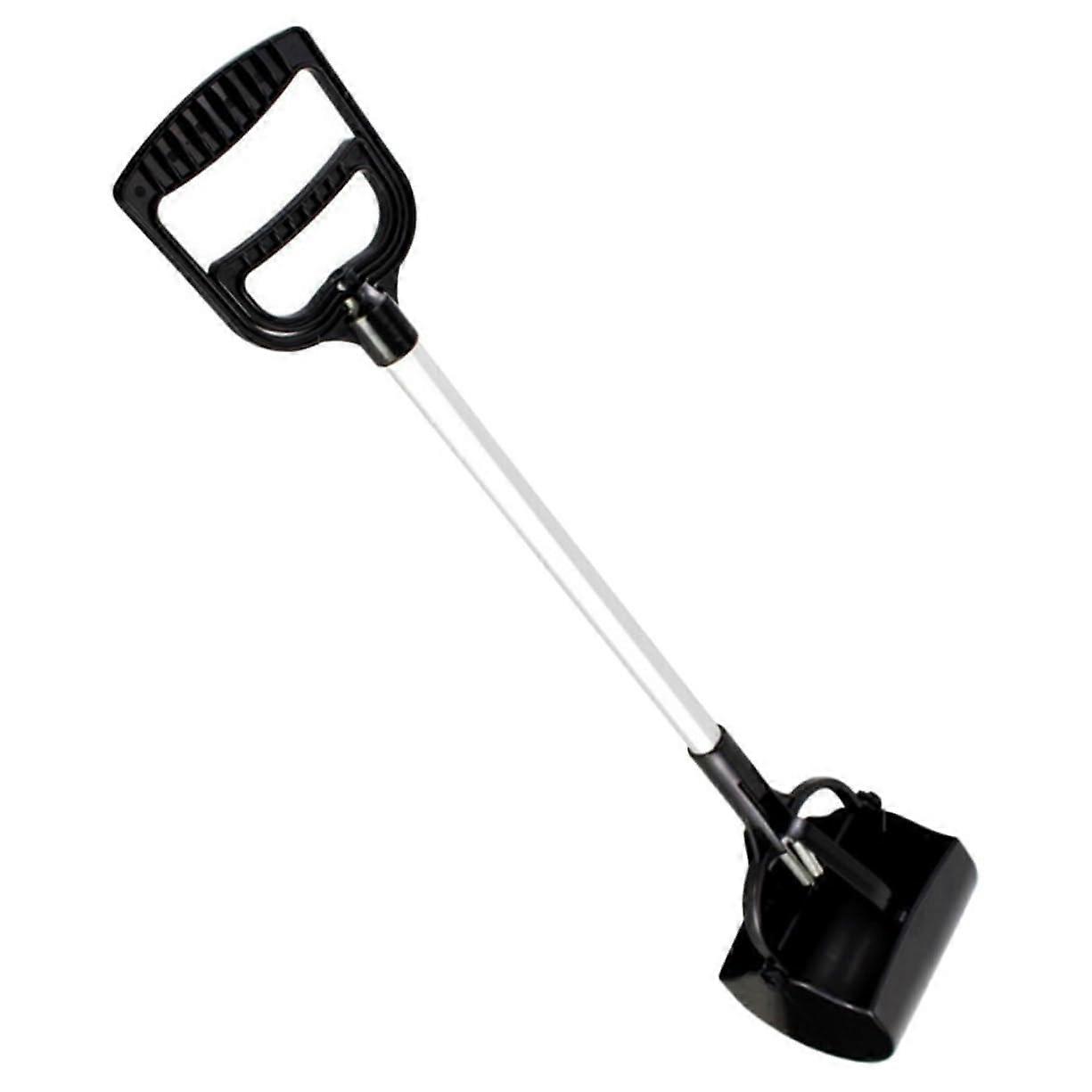 Long Handle Pet Poop Scooper - Heavy Duty Aluminum Tube Dog Waste Picker with Ergonomic Grip for Easy Use