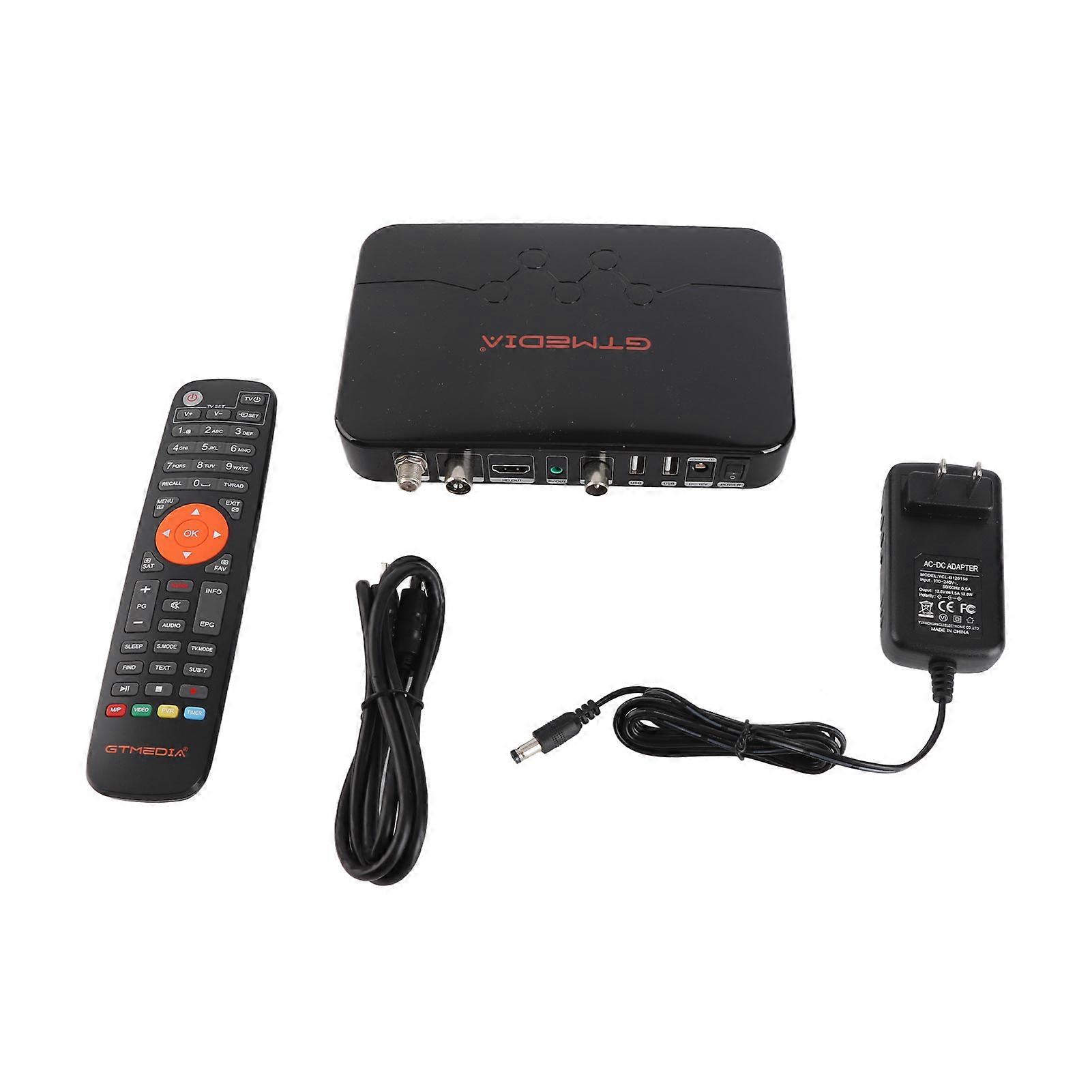 TV Receiver with Remote - H.265, USB WiFi Dongle, BISS Auto Roll, Online Movie Support