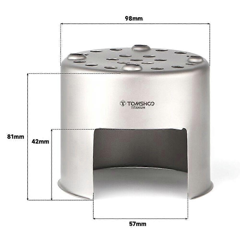 Ultra-lightweight Titanium Wood Camping Stove