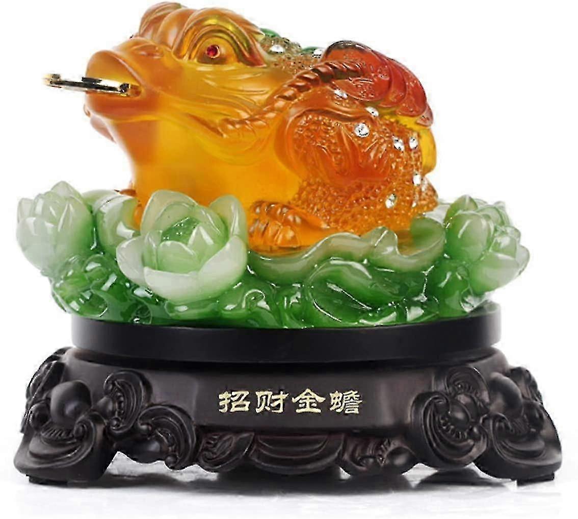 360rotate Feng Shui Money Frog Chan Chu Statue Home Deocration For Wealth Luck New
