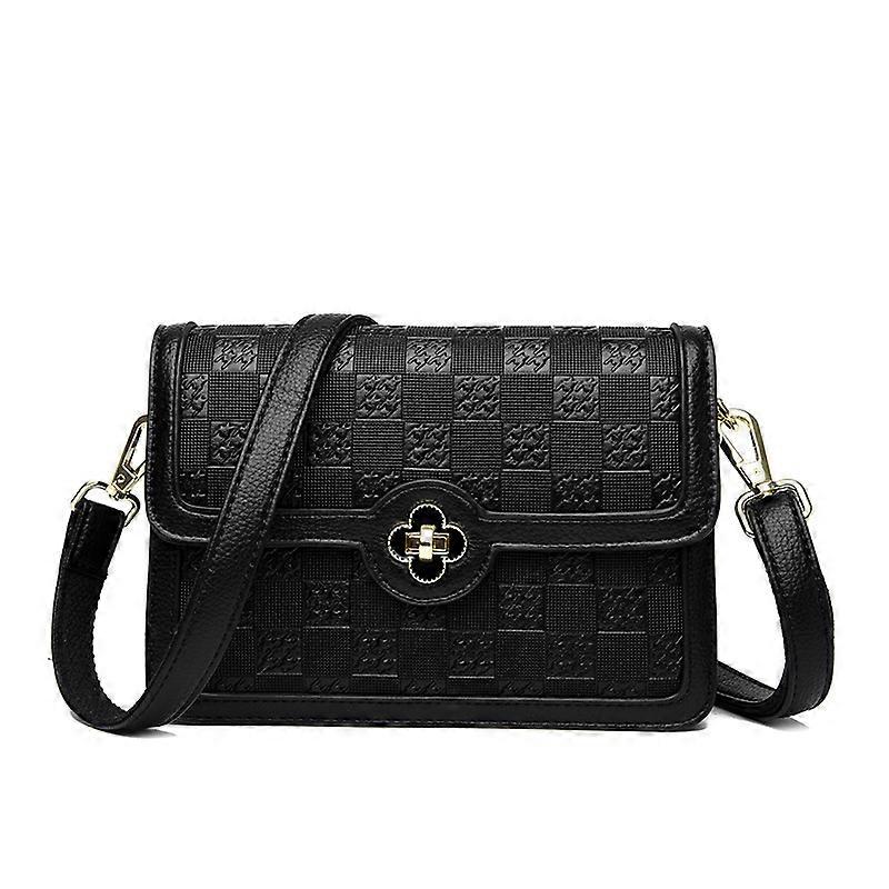 Ladies' small square bag, with lock design, classic square shape for classified storage