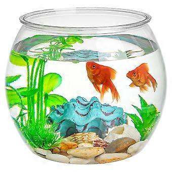 Aquarium en plastique transparent pour petit aquarium, petit aquarium, pour poissons Betta et poissons rouges