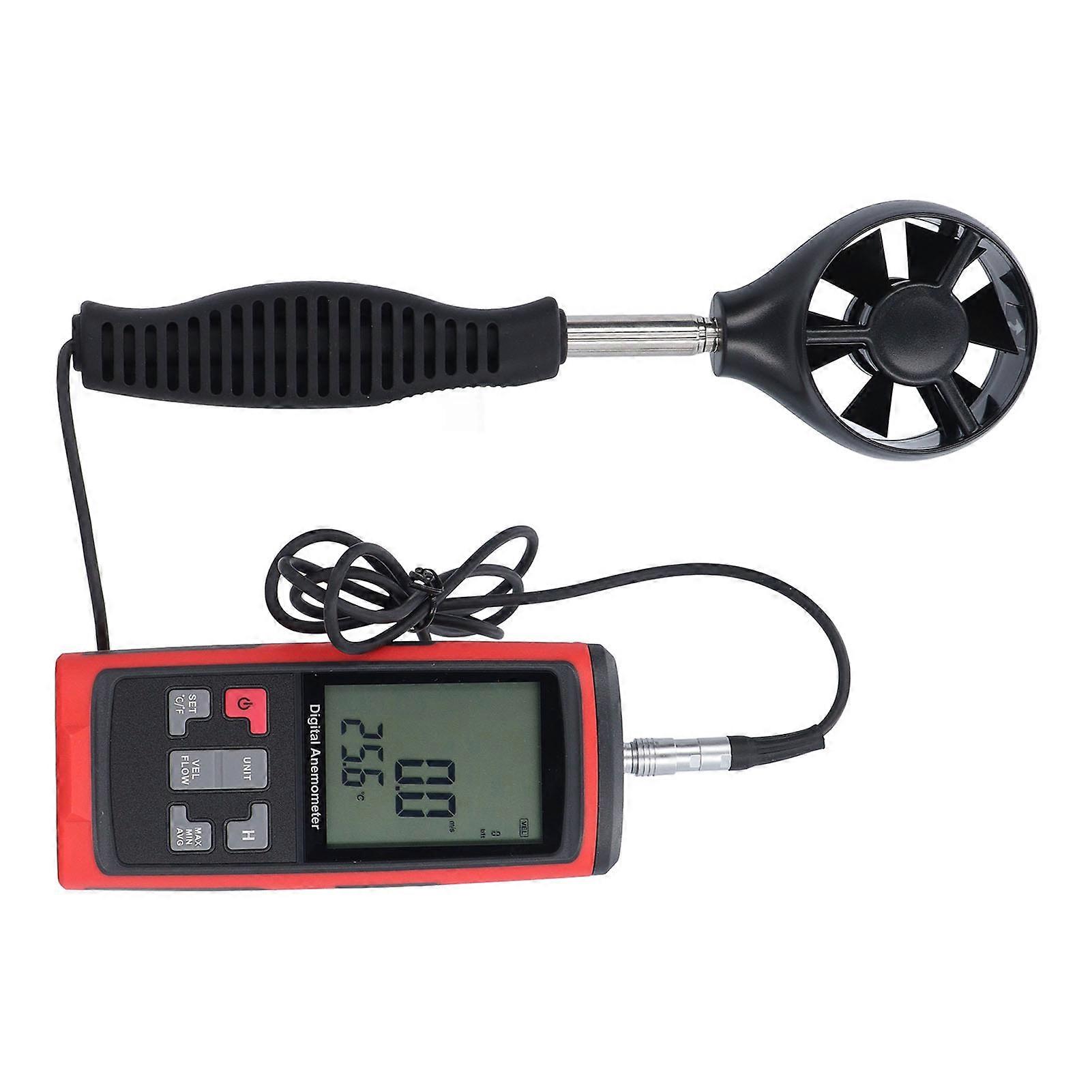 High Accuracy Handheld Digital Wind Speed & Temperature Meter